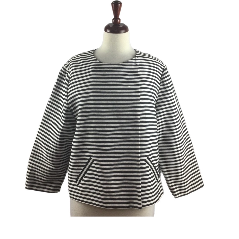 Chicos Striped Jacket - image 1